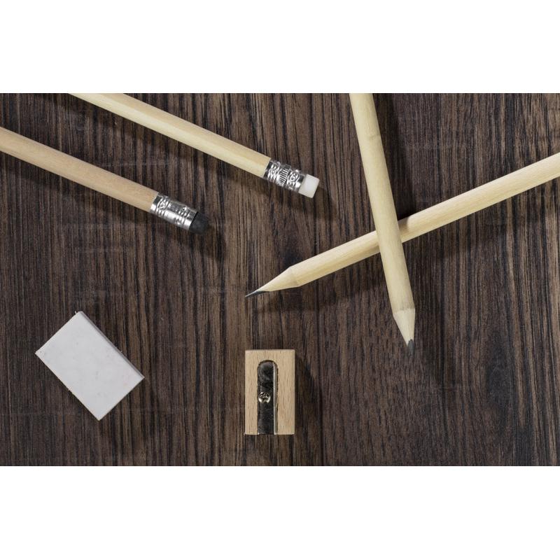 Creion cu gumă de șters STUDENT negru