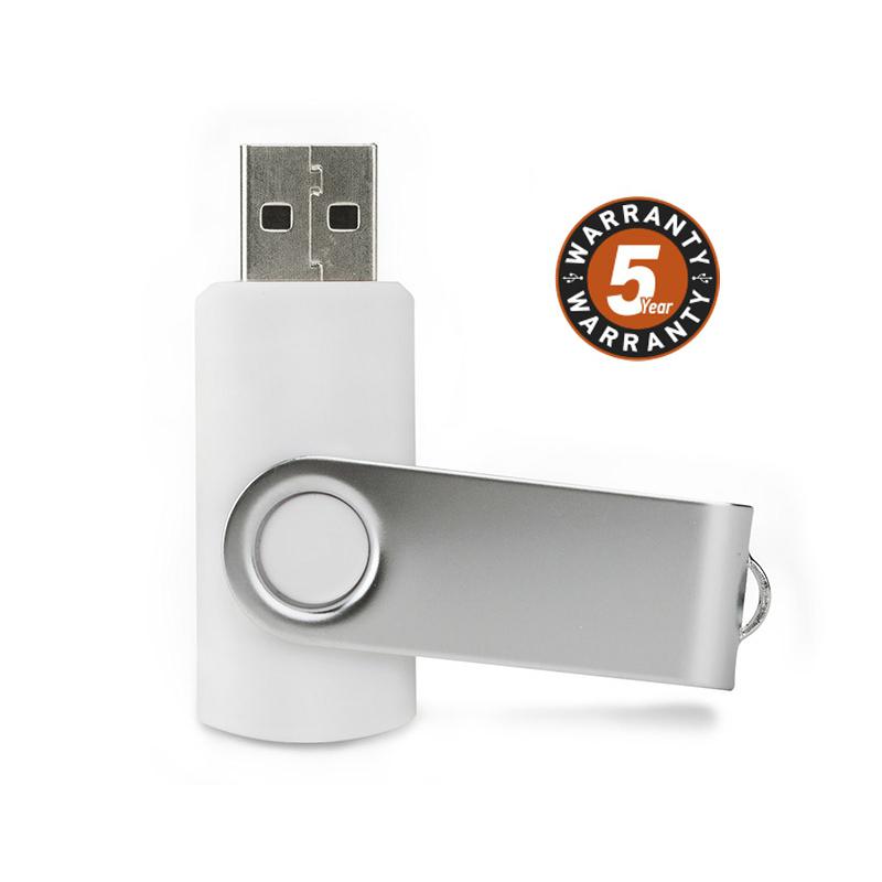 Stick USB TWISTER 16 GB alb