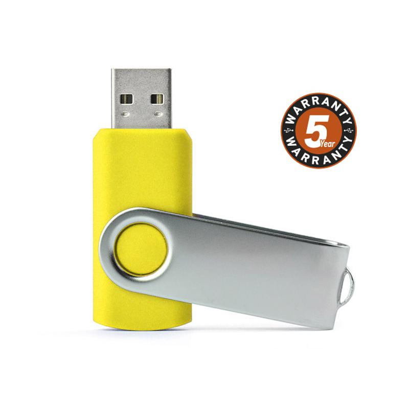 Stick USB TWISTER 16 GB galben