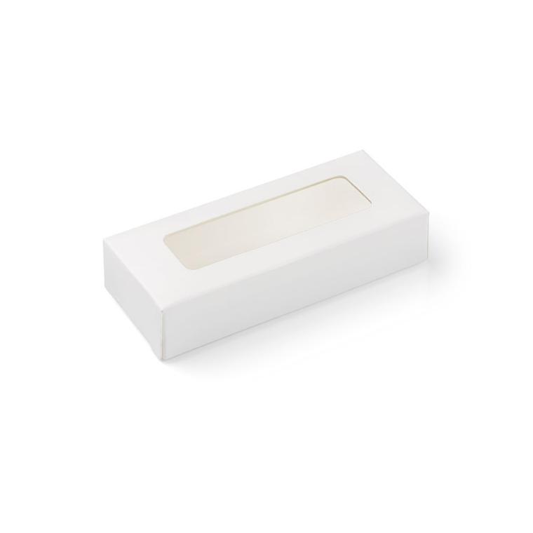 Cutie cu fereastră pentru stick USB alb