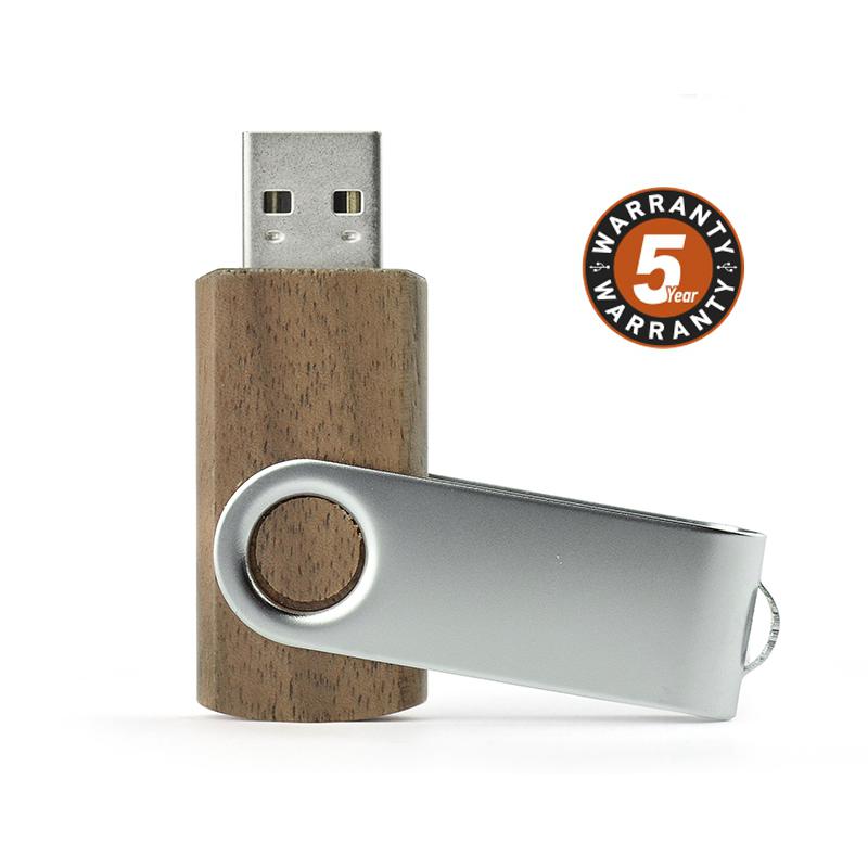 Stick USB TWISTER WALNUT 8 GB maro