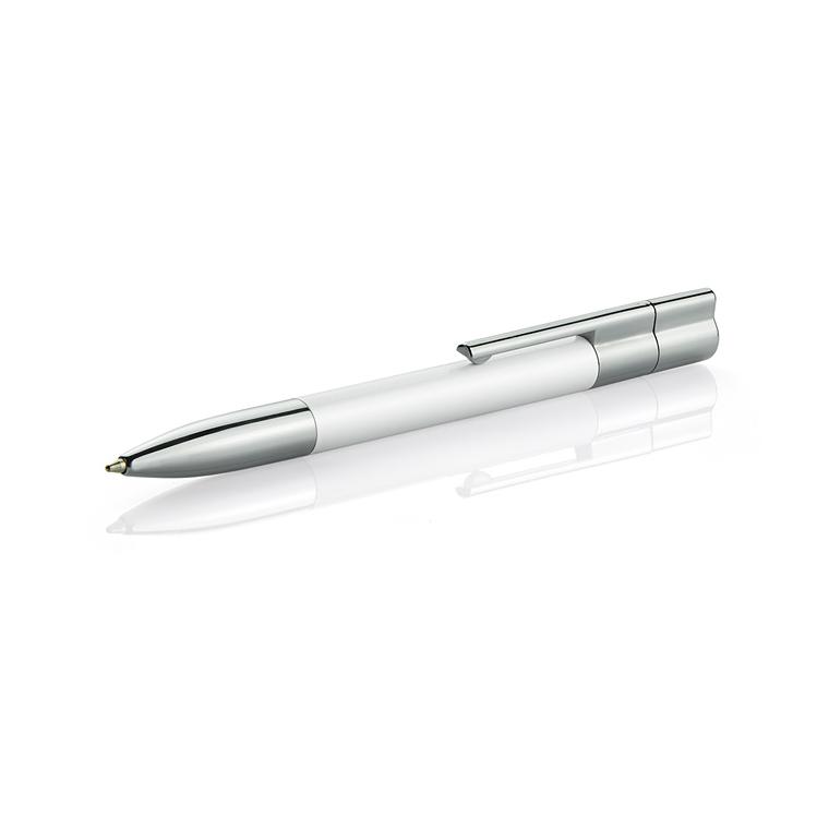 Pix cu bilă cu stick USB 8 GB BRAINY alb