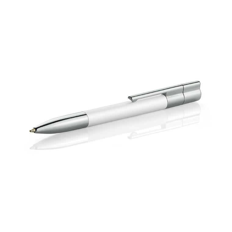 Pix cu bilă cu stick USB 8 GB BRAINY alb