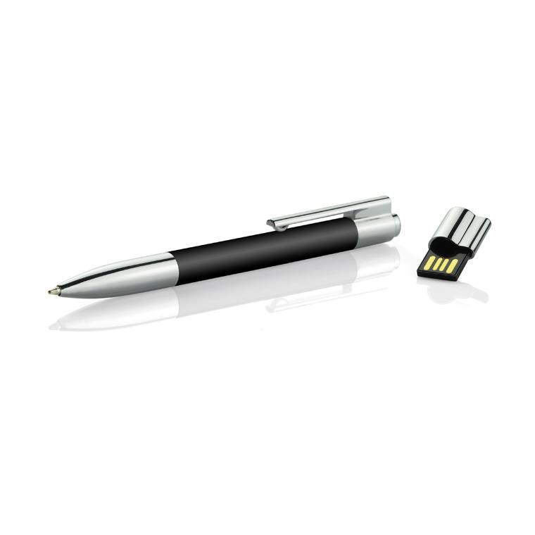 Pix cu bilă cu stick USB 8 GB BRAINY negru