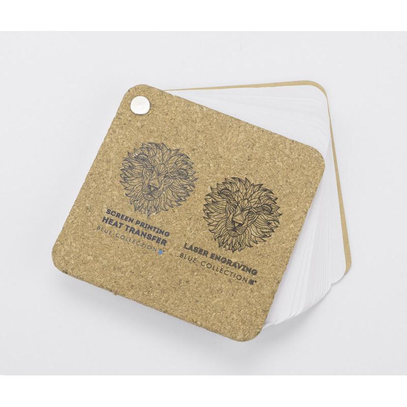 Bloc de notițe - suport de pahar MAT bej