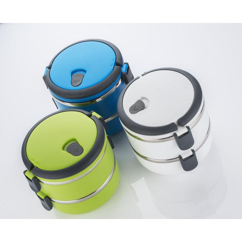 Recipient pentru alimente TOGO 700 + 700 ml alb