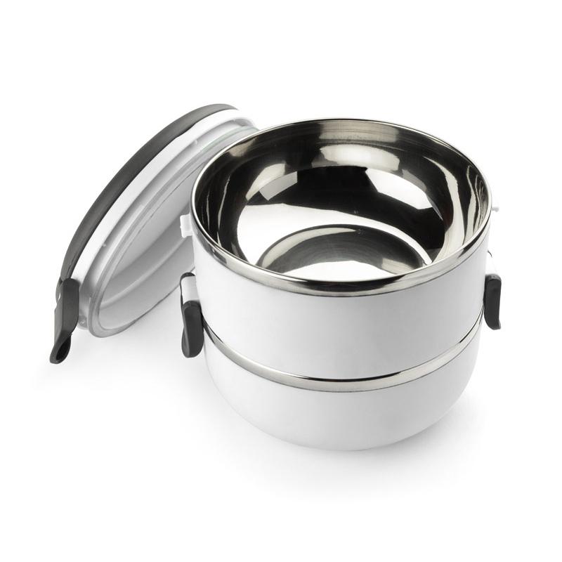 Recipient pentru alimente TOGO 700 + 700 ml alb