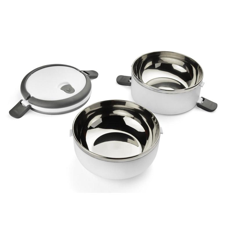 Recipient pentru alimente TOGO 700 + 700 ml alb