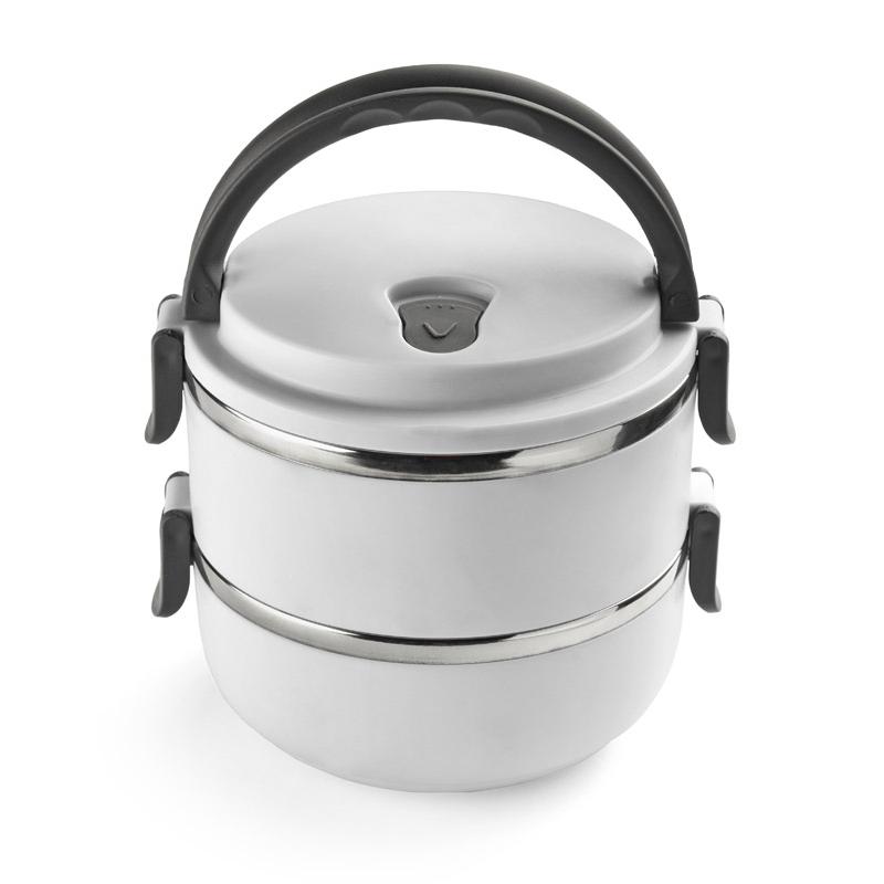 Recipient pentru alimente TOGO 700 + 700 ml alb