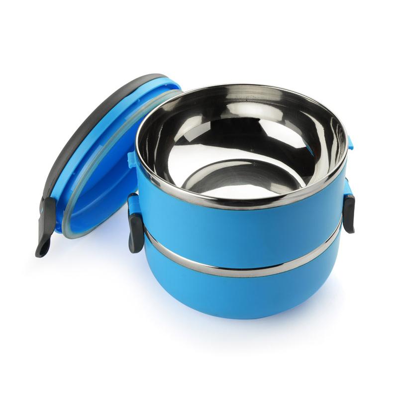 Recipient pentru alimente TOGO 700 + 700 ml albastru