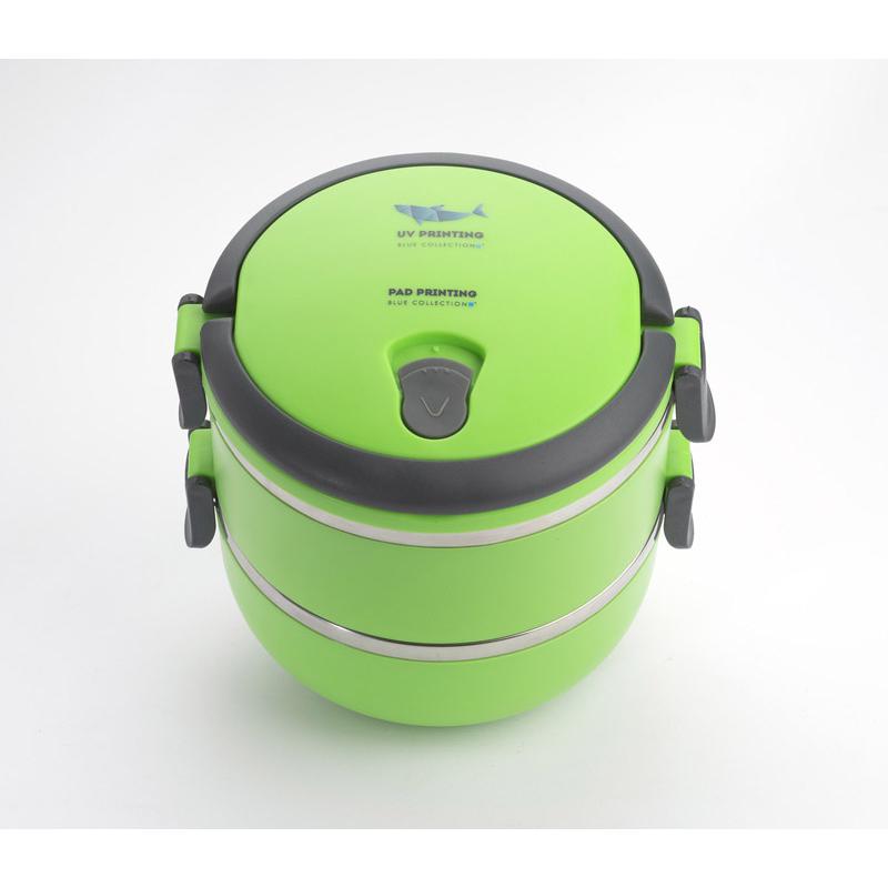 Recipient pentru alimente TOGO 700 + 700 ml verde deschis