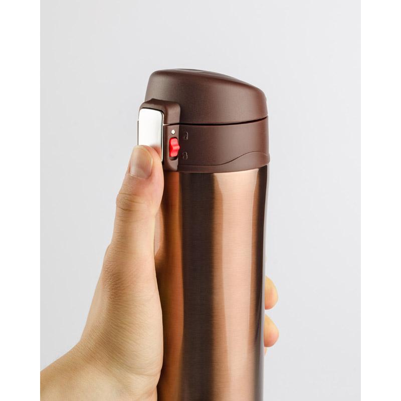 Cană termoizolantă pentru călătorie LOCK 440 ml maro