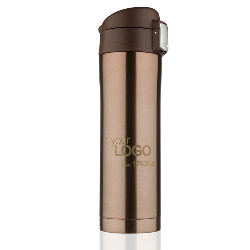 Cană termoizolantă pentru călătorie LOCK 440 ml maro