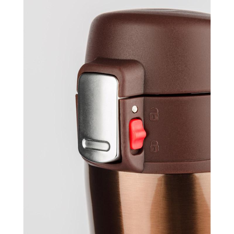 Cană termoizolantă pentru călătorie LOCK 440 ml maro