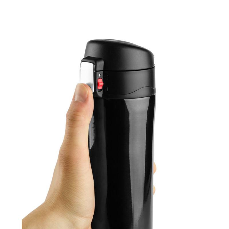 Cană termoizolantă pentru călătorie LOCK 440 ml negru