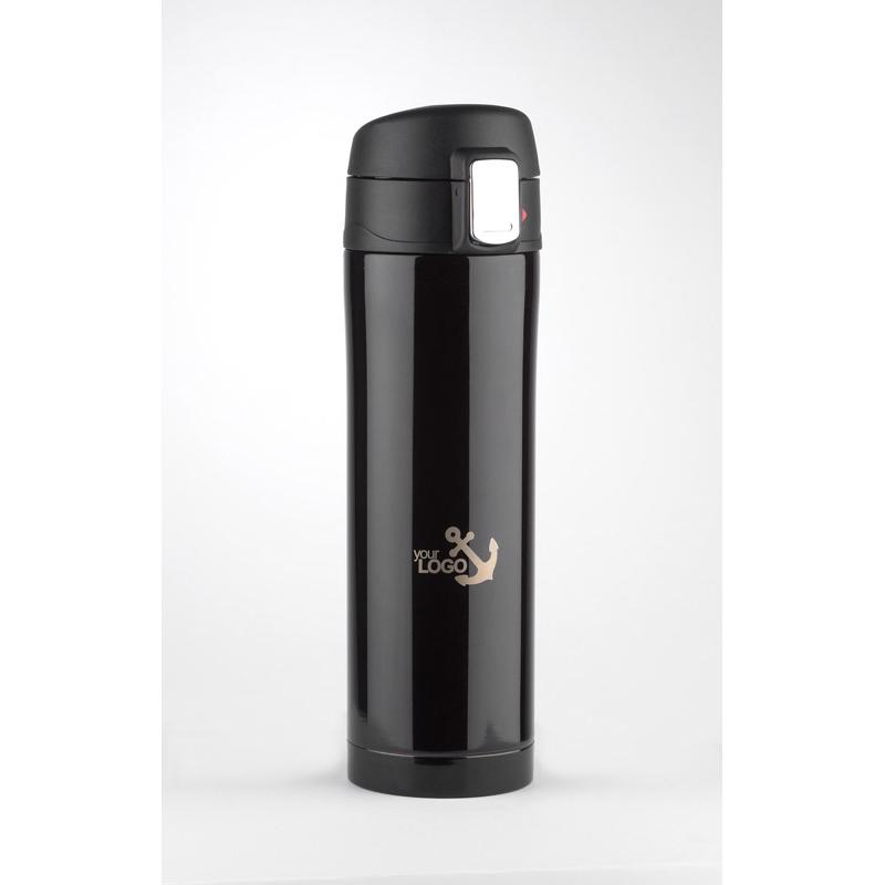 Cană termoizolantă pentru călătorie LOCK 440 ml negru