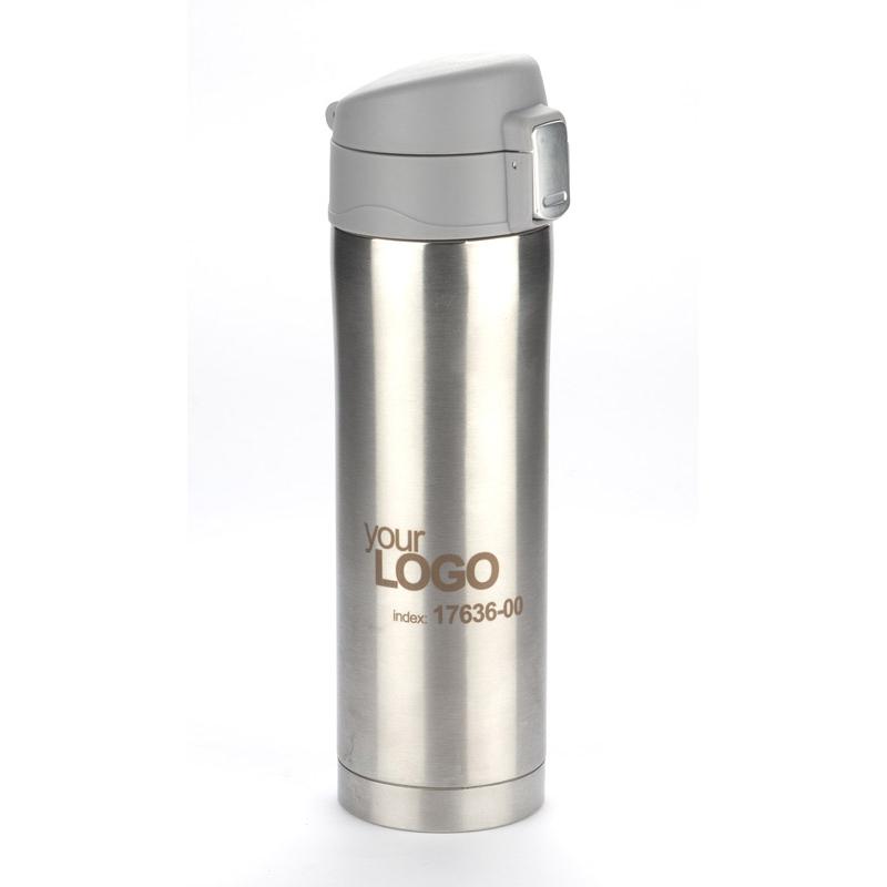 Cană termoizolantă pentru călătorie LOCK 440 ml argintiu