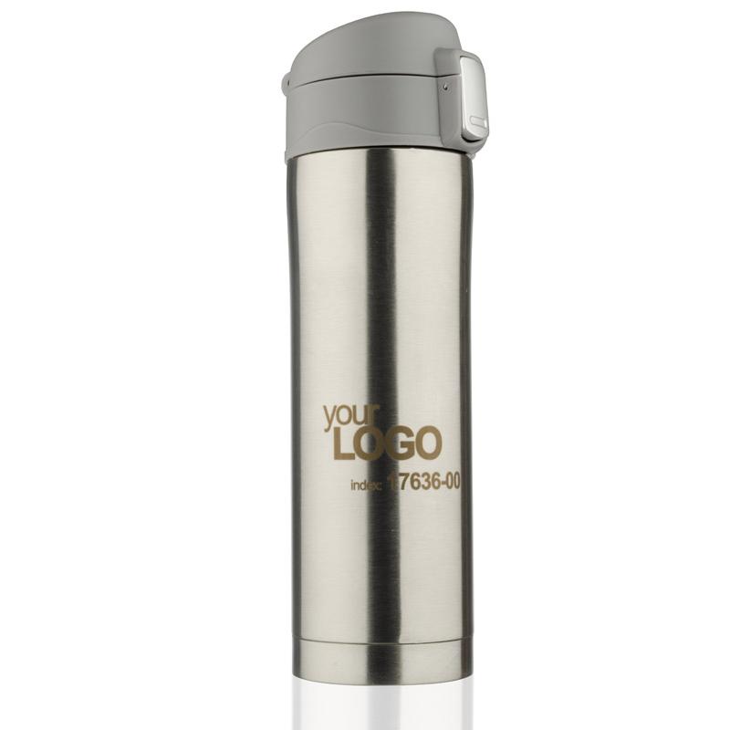 Cană termoizolantă pentru călătorie LOCK 440 ml argintiu