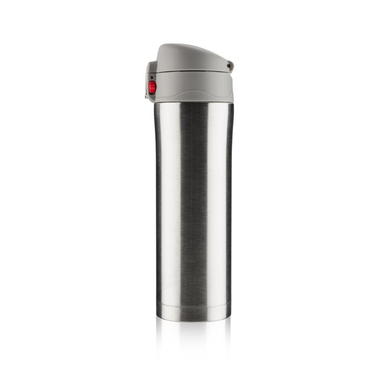 Cană termoizolantă pentru călătorie LOCK 440 ml argintiu