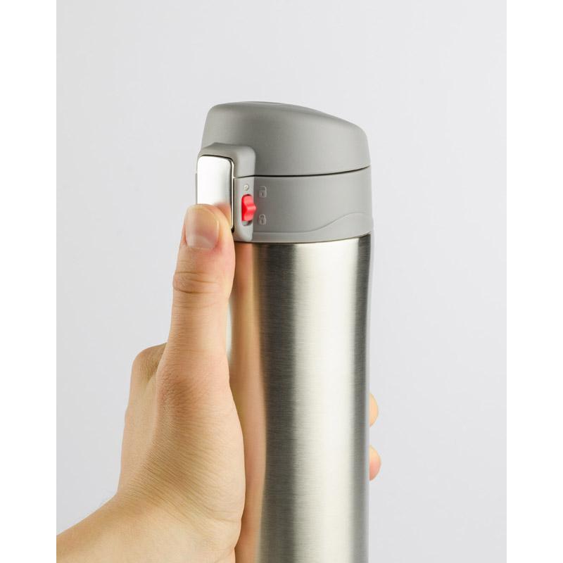Cană termoizolantă pentru călătorie LOCK 440 ml argintiu