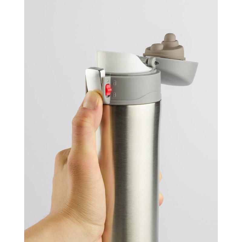 Cană termoizolantă pentru călătorie LOCK 440 ml argintiu