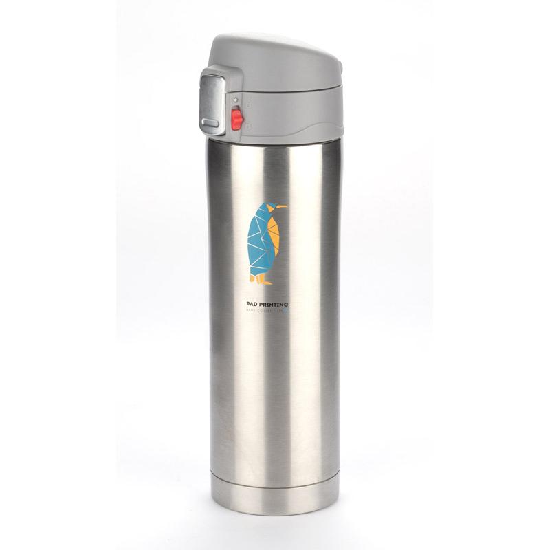 Cană termoizolantă pentru călătorie LOCK 440 ml argintiu
