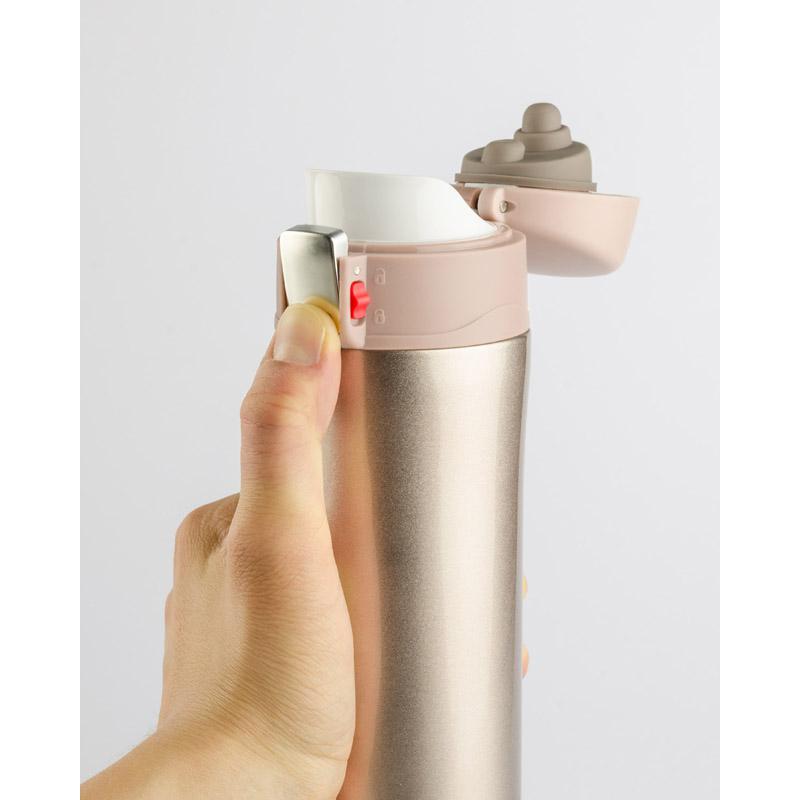 Cană termoizolantă pentru călătorie LOCK 440 ml Auriu