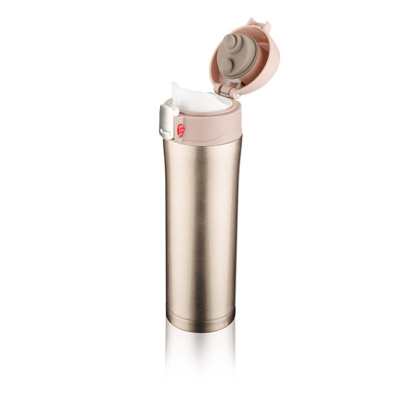 Cană termoizolantă pentru călătorie LOCK 440 ml auriu