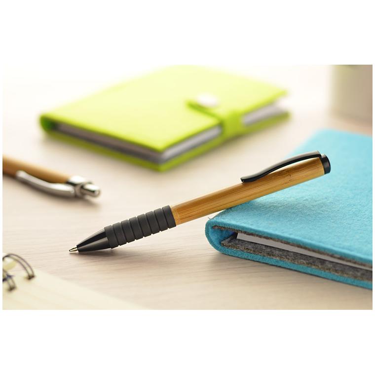 Pix cu bilă din bambus RUB maro