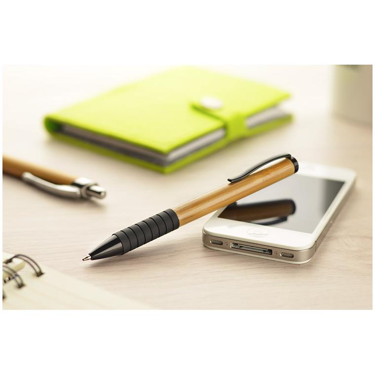 Pix cu bilă din bambus RUB maro