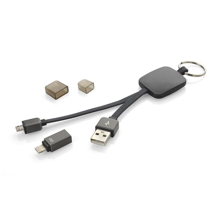 Cablu USB 2 în 1 MOBEE negru