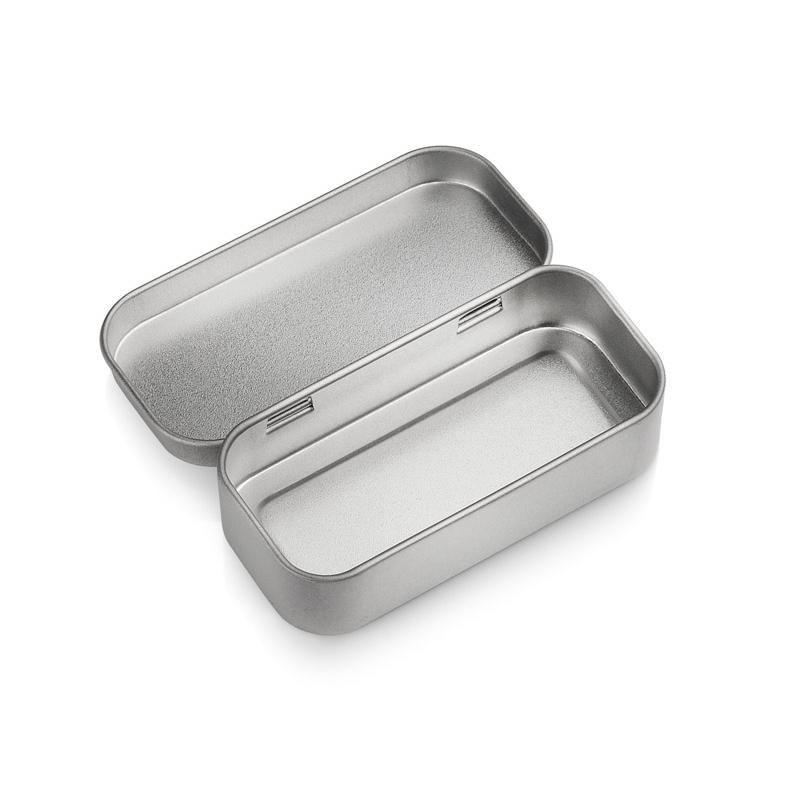 Cutie metalică mică pentru stick USB (fără suport) Argintiu