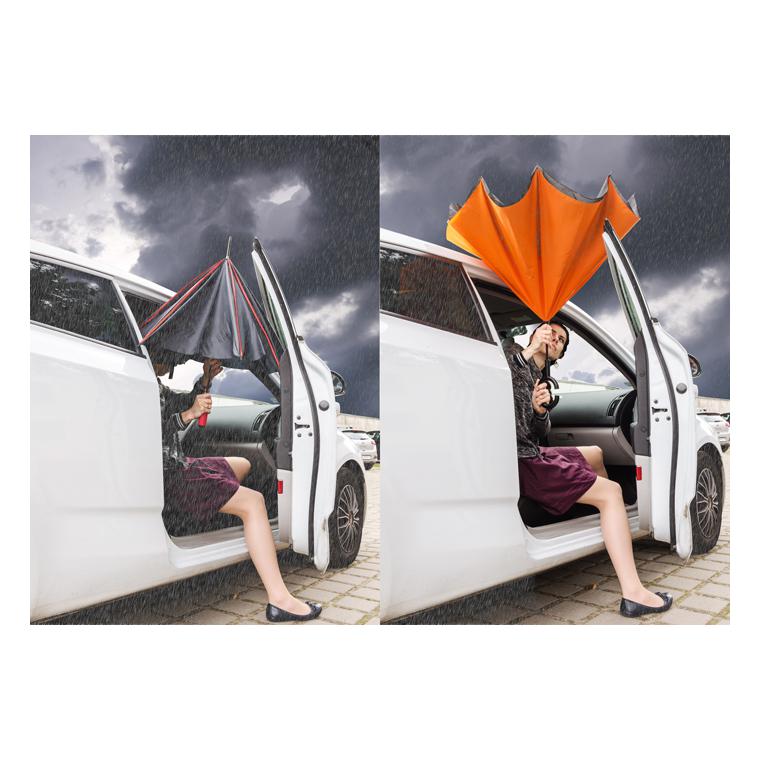 Umbrela REVERS portocaliu