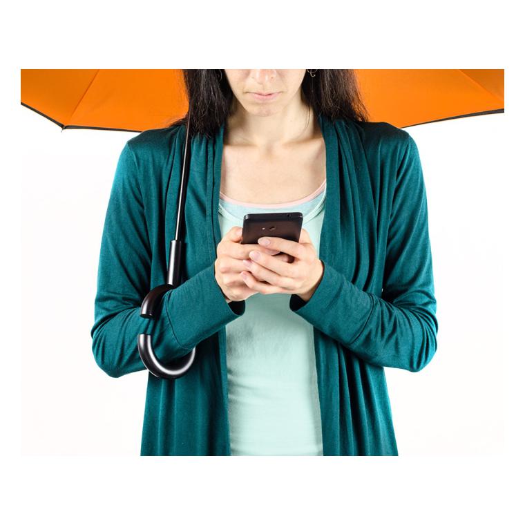 Umbrela REVERS portocaliu