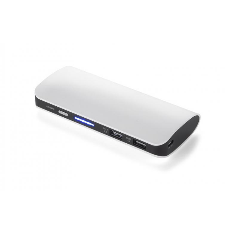 Baterie externă TIEN 10 000 mAh alb