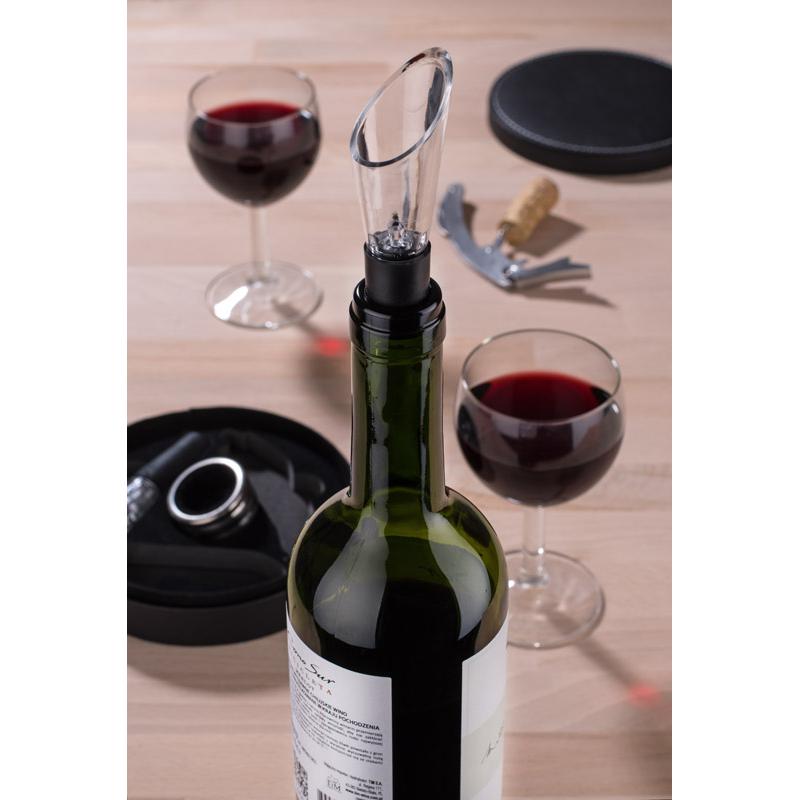 Set pentru vin NEBBILO negru