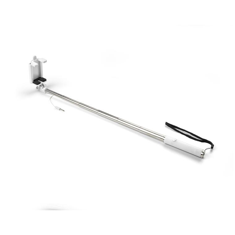 Suport telescopic pentru telefon SELFIE MINI alb