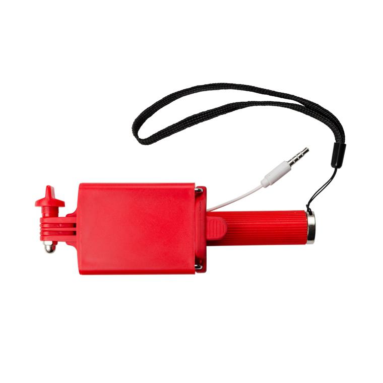 Suport telescopic pentru telefon SELFIE MINI rosu