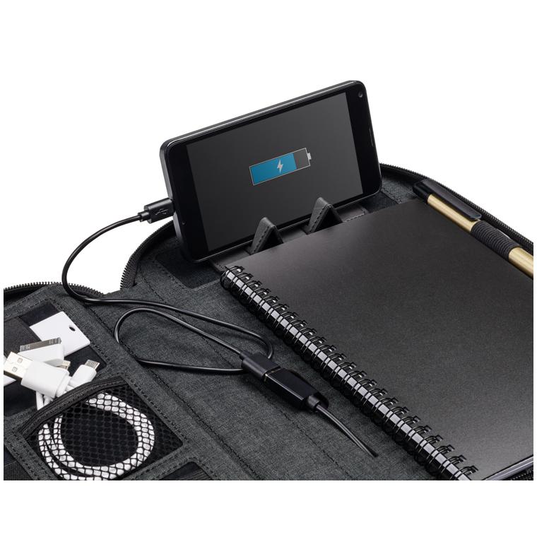 Husă pentru tabletă cu baterie externă TYRONE 5000 mAh gri carbon