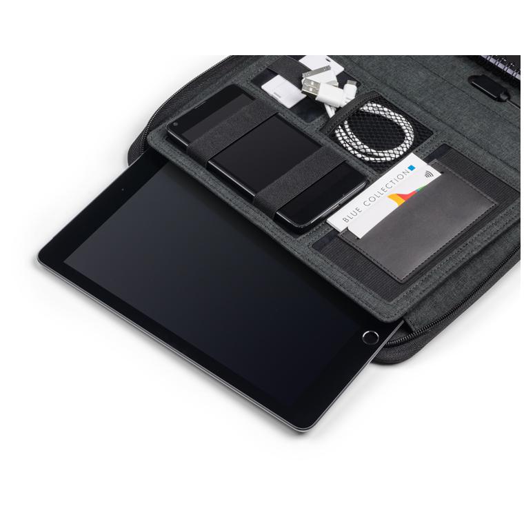 Husă pentru tabletă cu baterie externă TYRONE 5000 mAh gri carbon