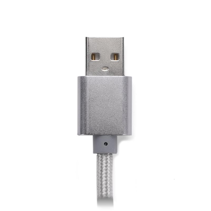 Cablu USB 3 în 1 TALA argintiu