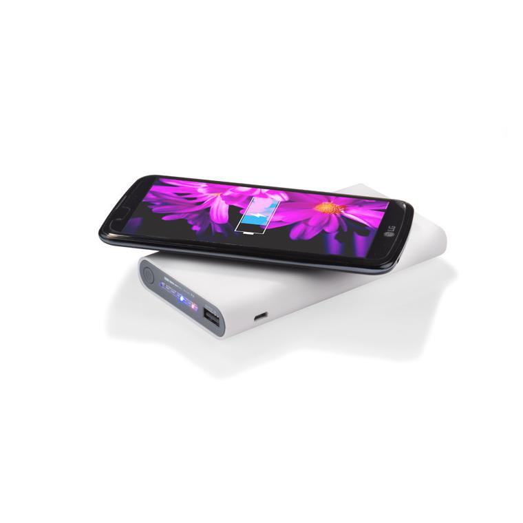 Baterie externă DOUBLE 8000 mAh alb