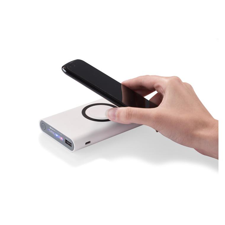 Baterie externă DOUBLE 8000 mAh alb