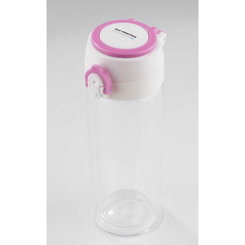 Sticlă de sticlă VAKO 260 ml roz