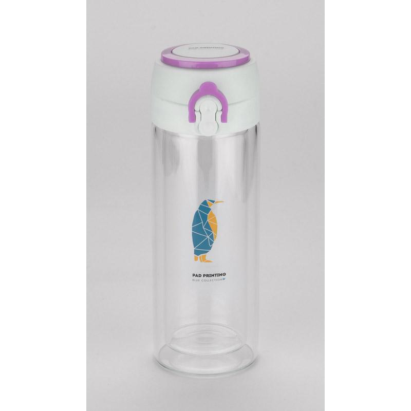 Sticlă de sticlă VAKO 260 ml roz