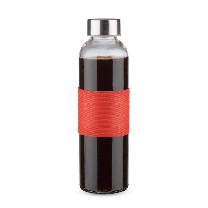 Sticlă de sticlă GLASSI 520 ml rosu