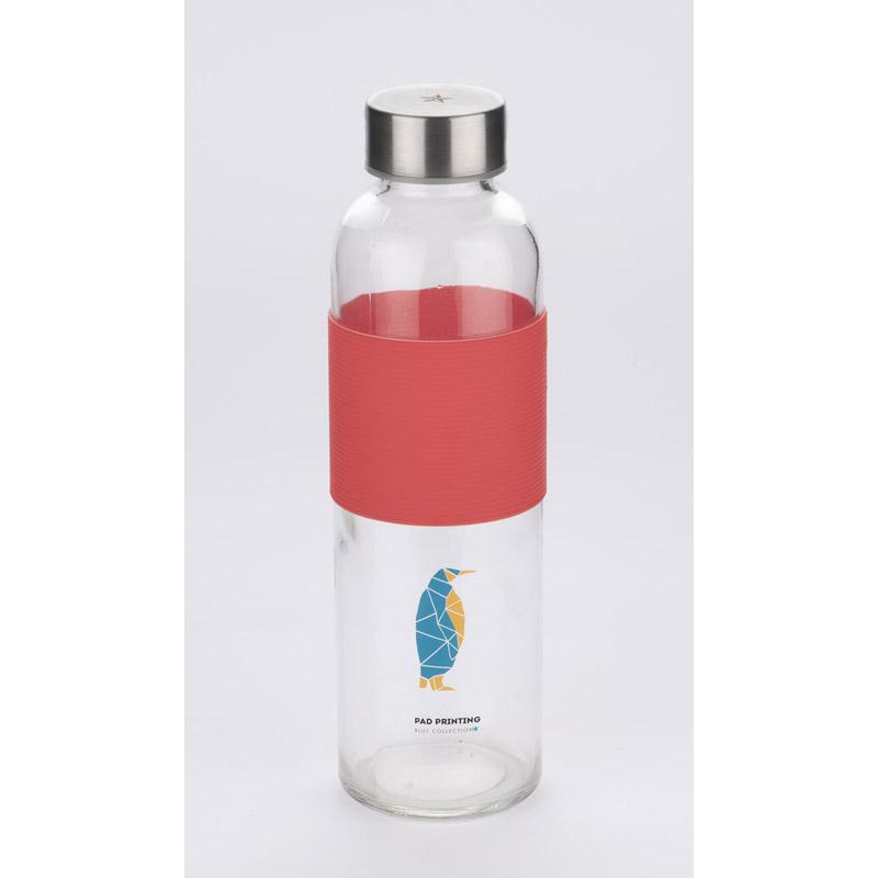 Sticlă de sticlă GLASSI 520 ml rosu