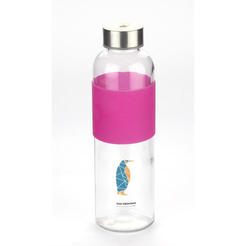 Sticlă de sticlă GLASSI 520 ml roz