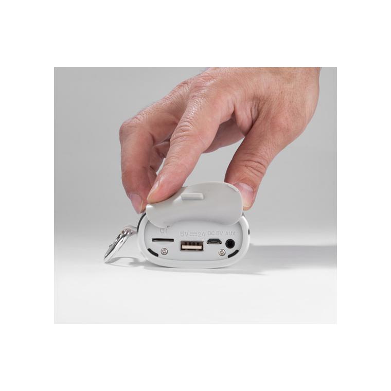 Boxă wireless cu baterie externă SOUND 4000 mAh argintiu