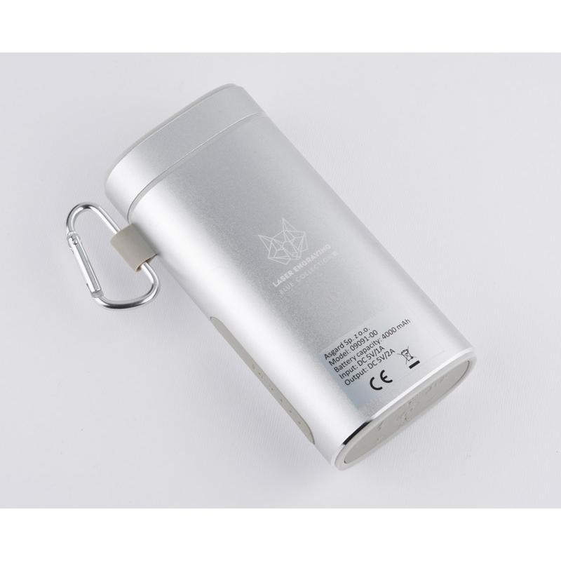 Boxă wireless cu baterie externă SOUND 4000 mAh argintiu